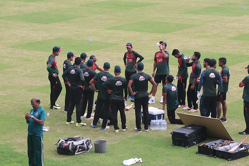 File:Bangladesh team on practice session at Sher-e-Bangla National Cricket Stadium (6).jpg