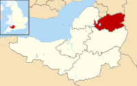 Bath and North East Somerset shown within سامرسیٹ