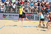 Deutsch: Deutsche Beachhandball-Meisterschaften 2022; Tag 3: 7. August 2022 – Frauen,Finale, Beach Bazis Schleissheim – Minga Turtles Ismaning 2:1 (20:26, 24:20, 8:6) English: German Beach handball Championships; Day 3: 7 August 2022 – Women Final – Beach Bazis Schleissheim Vs Minga Turtles Ismaning 2:1 (20:26, 24:20, 8:6)