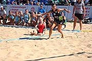 Deutsch: Deutsche Beachhandball-Meisterschaften 2022; Tag 3: 7. August 2022 – Frauen,Finale, Beach Bazis Schleissheim – Minga Turtles Ismaning 2:1 (20:26, 24:20, 8:6) English: German Beach handball Championships; Day 3: 7 August 2022 – Women Final – Beach Bazis Schleissheim Vs Minga Turtles Ismaning 2:1 (20:26, 24:20, 8:6)