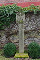 This is a picture of the Bavarian Baudenkmal (cultural heritage monument) with the ID D-6-78-150-17 (Wikidata) Bildstock vor der Kirche beim Pfarrhaus, Franz-Herbert-Straße, Kolitzheim, Unterfranken, Deutschland