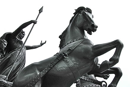 Detail of Thomas Thornycroft's Boadicea and Her Daughters