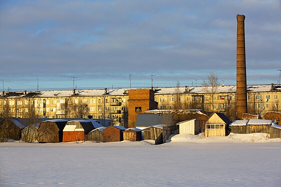 Buildings for household equipment in Tsiglomen, Arkhangelsk region