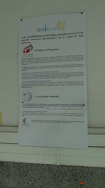 File:CEDESURK Affiche Wikipedia offline.jpg