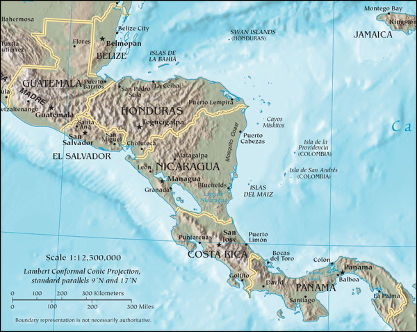 CIA map of Central America.png