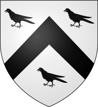 Attributed arms devised for Urien in the later Middle Ages, featuring the raven