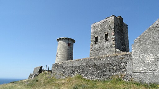 Cape Clear Island - Signal tower & old lighthouse (geograph 6008783)