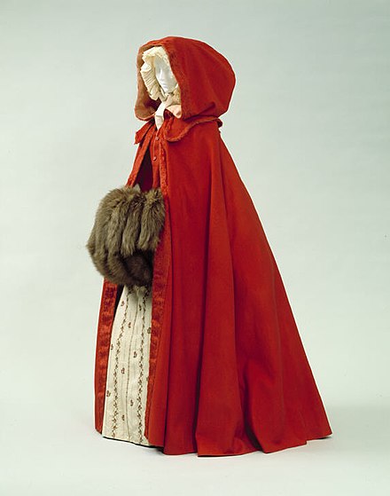 A cardinal cloak in the collection of the Costume Institute at The Met