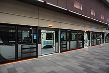 Platform screen doors at Castle Hill Station on the Sydney Metro CastleHillMetroStation.jpg