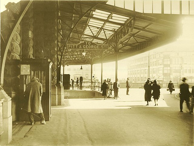 Central railway station in 1924.