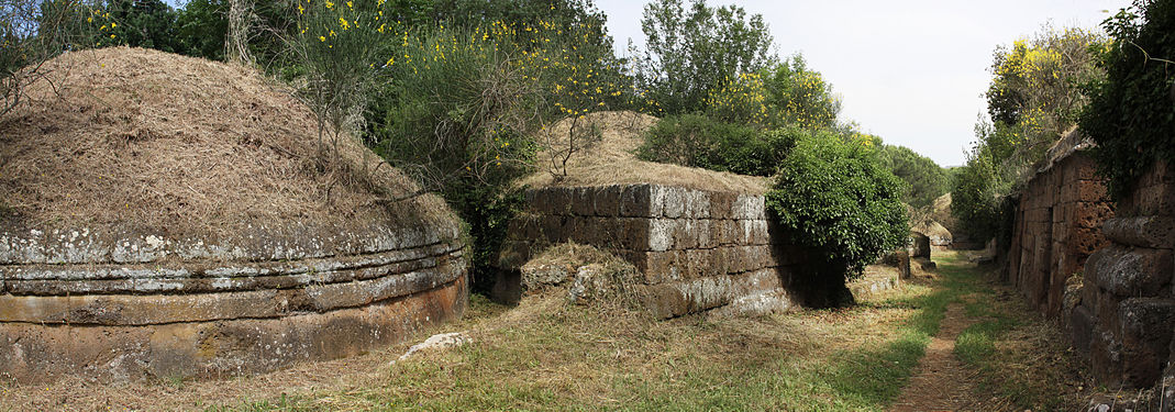 Etruskische Nekropole in Cerveteri, Italien