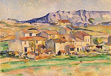 Hameau à Payannet près de Gardanne par Paul Cézanne, 1886-1890, 62,5 × 91 cm, Maison-Blanche, Washington, DC.