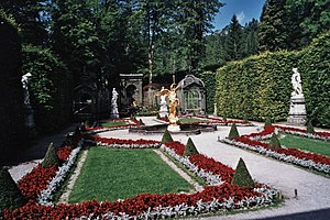 Jardin de la terrasse ouest.