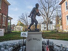 The Chic Harley Memorial Garden includes a statue of Harley Chic harley.jpeg