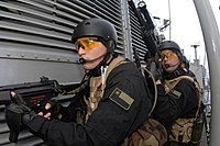 Chilean Navy special forces sailors seen here using the MP5N. Chilean Special Forces 060826-N-8298P-029.jpg