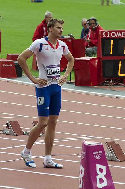Christophe Lemaitre lors des Jeux olympiques de Londres