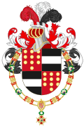 Coat of Arms of Alfonso López Michelsen (Order of Isabella the Catholic).svg