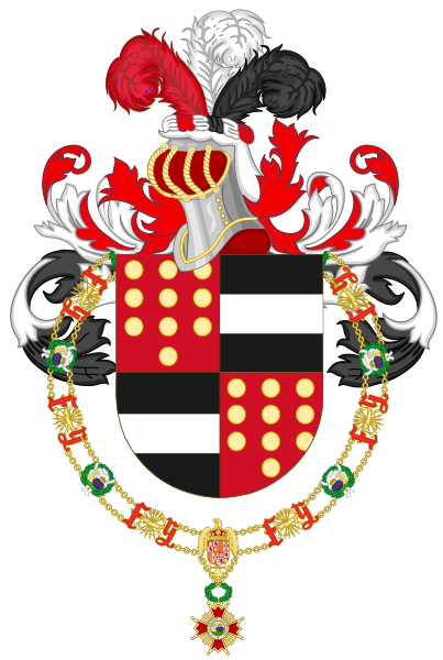 File:Coat of Arms of Alfonso López Michelsen (Order of Isabella the Catholic).svg