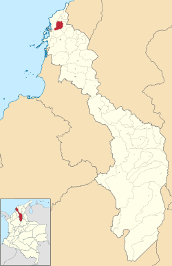 Location o the municipality an toun o Santa Rosa in the Bolívar Depairtment o Colombie