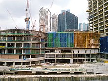 Construction of Pavilion Damansara Heights. Construction of Pavilion Damansara Heights, Lebuhraya Sprint (220910) 1.jpg