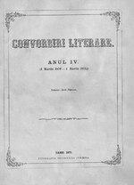 Миниатюра для Файл:Convorbiri literare 1870-08-01, nr. 11.pdf