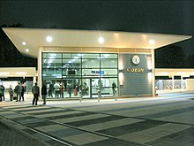 Corby railway station opened on 23 February 2009 Corby railway station 23 February 2009.jpg