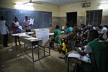 Counting ballots, Ouagadougou, 2015 Couting ballots, Ouagadougou, 2015.jpg