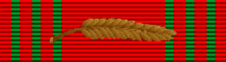 Fail:Croix de Guerre 1940-1945 with palm (Belgium) - ribbon bar.png