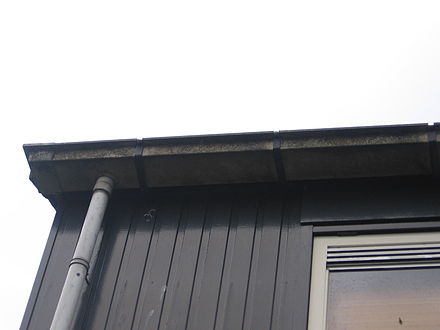 Rain gutter and downspout
