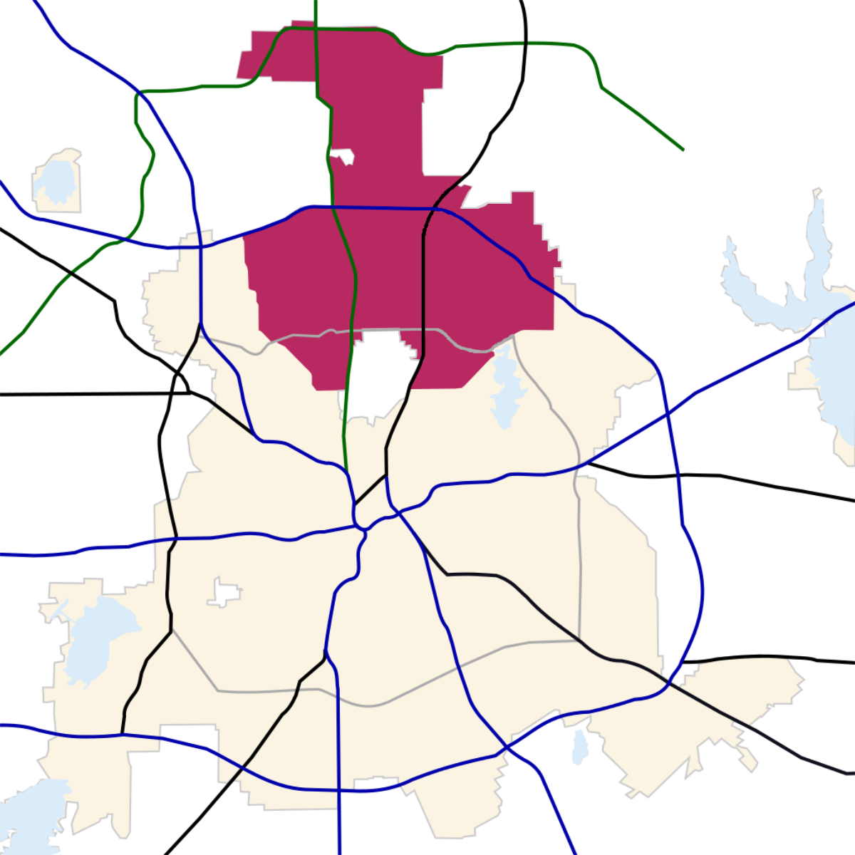 North Dallas Zip Code Map North Dallas   Wikipedia