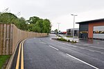Thumbnail for File:Denbigh station site in 2018, now occupied by retail units.jpg