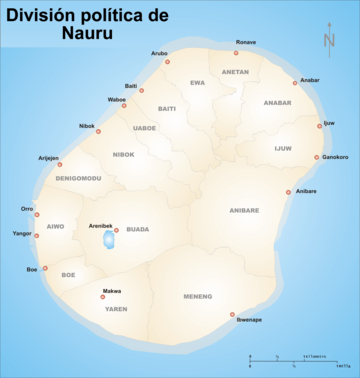 Divisions administratives de Nauru