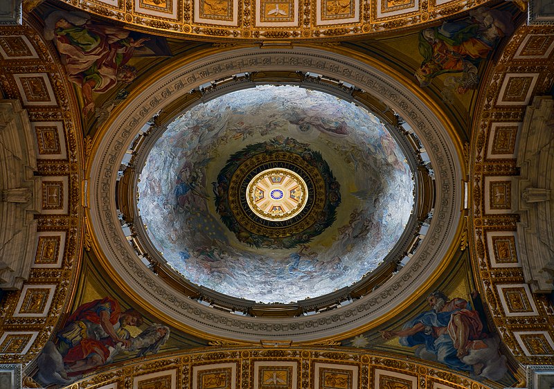 File:Dome of the Chapel of the Presentation in Saint Peter's Basilica.jpg