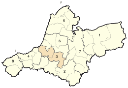 District d'Ayn Temishent - Carte
