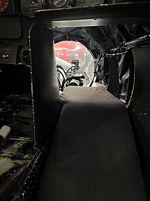 Interior shot of the bomber's position, angled slighted from the right. Taken inside the English Electric display aircraft at Tangmere Military Aviation Museum. English Electric Canberra visual bombing position.jpg