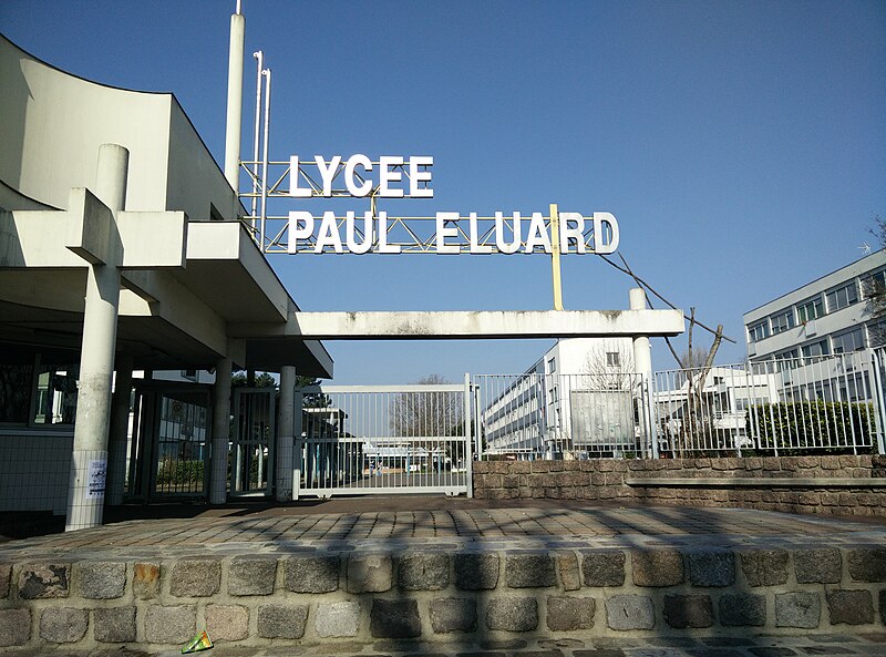 File:Entrée lycée Paul Eluard.jpg