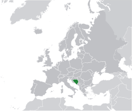 Bosnia și Herțegovina - Locație