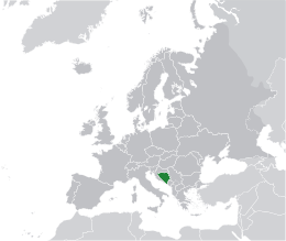 Bosnia ed Erzegovina - Localizzazione