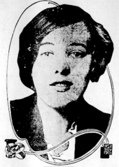 Quick in a 1913 newspaper article about her statutory-rape case Evelyn Quick newspaper photo.png