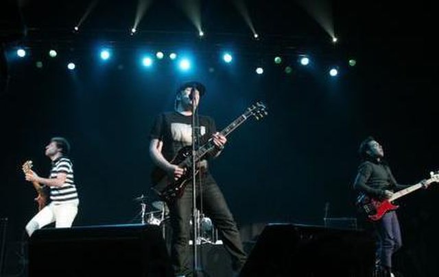 Fall Out Boy performing in 2006