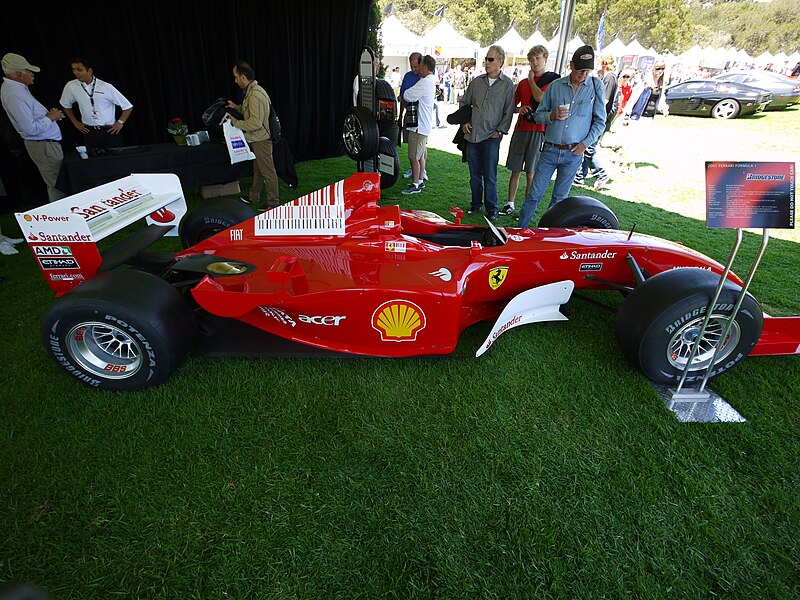 File:Ferrari F2001 on display.jpg