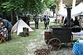 A World War I Austrian army's field kitchen reconstruction in Pisek.