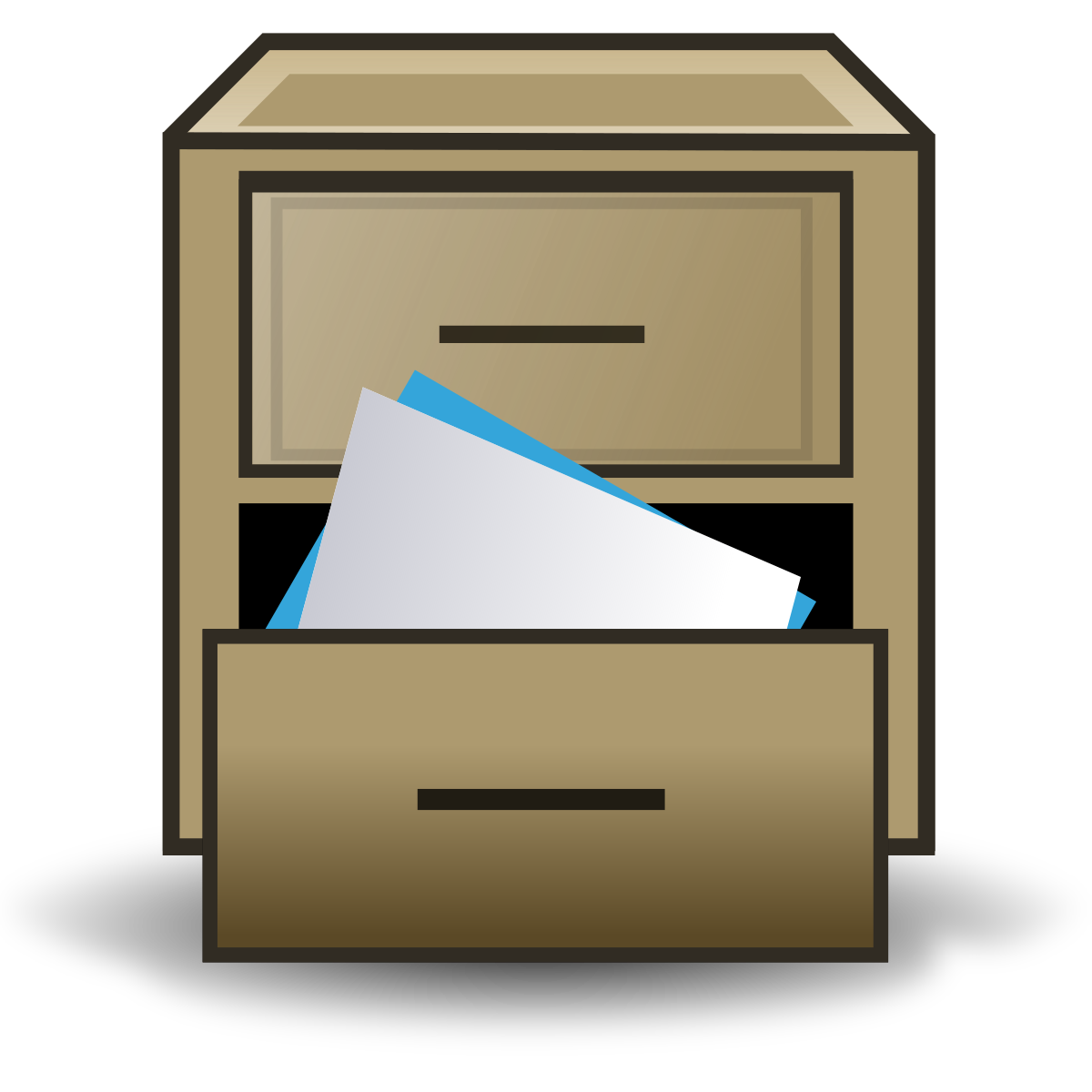 File Filing Cabinet Icon Svg Wikimedia Commons