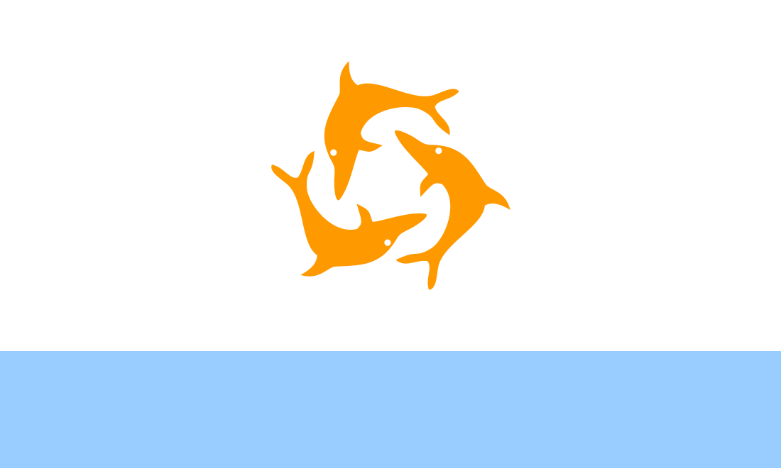 Bandera de Los Tres Delfines