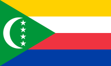 The flag of Comoros