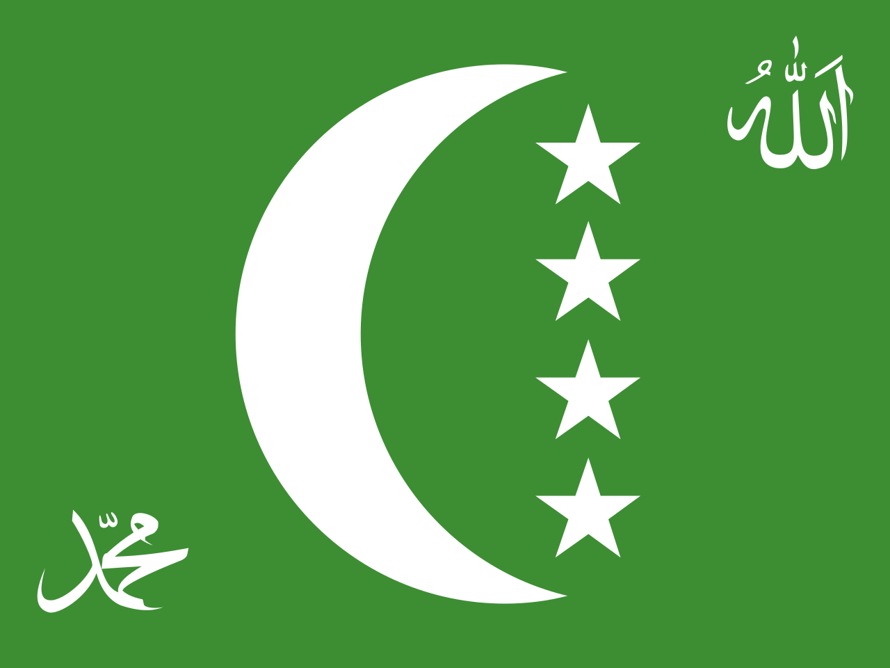 Drapeau Vectoriel Des Comores. Drapeau Des Comores Pour Le Jour De