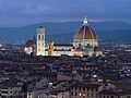 110 Florence Cathedral seen from Piazzale Michelangelo night dllu uploaded by Dllu, nominated by Dllu,  14,  0,  0