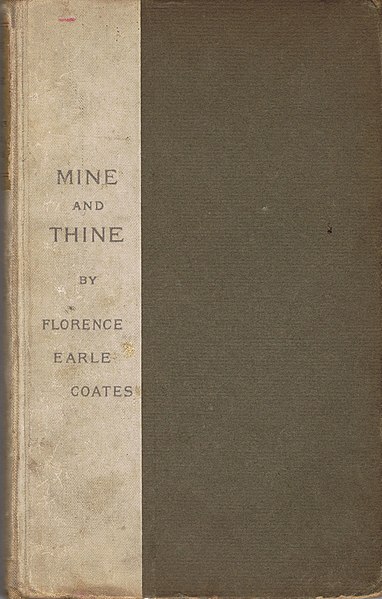 File:Florence Earle Coates Mine and Thine 1905 Reprint Cover.jpg