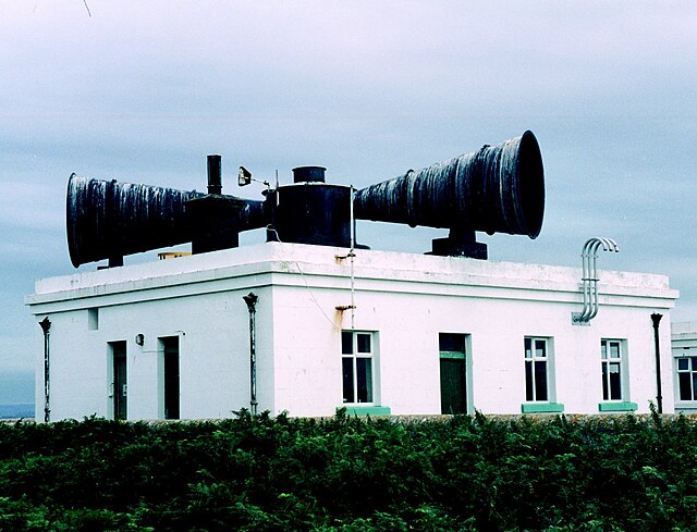 Another Trinity House fog siren installation on Flat Holm, now restored by the Flat Holm Project