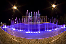 Fontana in Piazza Dąbrowski